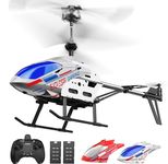 DEERC Remote Control Helicopter, 3.5 CH Altitude Hold RC Helicopters w/Gyro for Beginner, 2 Shells LED Light One Key Take Off/Landing, 2.4GHz Aircraft Indoor Flying Toy for Kids Boys Girls