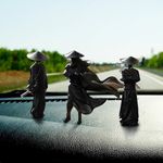 Yourkarts 3Pcs Youxia Ornaments Car Dashboard Accessory – Youxia Sculpture for Office Desk, Home Décor, Unique Youxia Decoration for Car Interiors