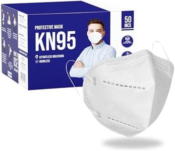 [50 PACK] 5-Ply Disposable Face Mask - Premium Material and Comfortable Fit for Safe and Effective Wear