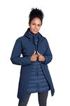 Mountain Warehouse Alaskan Womens 3 In 1 Long Jacket - Waterproof, Breathable & Adjustable Raincoat with Detachable Inner Coat & Taped Seams -For, Rain & Outdoors Navy Women's Size 16