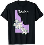 State of Idaho Syringa Flower T-Shirt