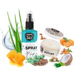 Wagging Tails 2 in 1 combo for pets|Paw Spray 100ml + Paw Butter 50Gm| Paw Spray for Dirty & Muddy Paws | Paw Butter for Heal & Repair Cracked Paws |Natural Grooming Combo for Dogs, Cats & Puppies Paw