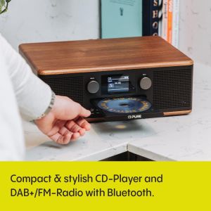 Pure Classic C-D6 Music System – Black Stereo Audio System
