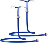 RESTMO Adjustable Standing Misters for Outside Patio, Portable Misting Cooling System with 4 Directional Nozzles, 6FT Water Mister for Hot Summer, Garden, Backyard, Beach, Camping, BBQ - 2 Pack