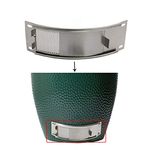 Draft Door Screen Kit Replacement Parts For Large and Medium Big Green Egg,Big Green Egg Accessories,Green Egg Chimney Door With Upgrade Punched Mesh Screen,Stainless Steel(Draft Door Kit for M&L BGE)