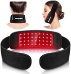 Red Light Therapy Belt for Neck, Near Infrared Light Therapy Belt Wearable Infrared Neck Wrap with Timer Infrared Belt for Chin Firming and Pain Relief Body Neck Hand Wrist Legs Gift for Women Men