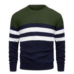 MAGCOMSEN Sweaters for Men Clearance Basic Midweight Pullover Fall Sweatshirts Thermal Soft Sweater Classic Sweater Casual Tops Soft Crewneck Sweater Green