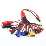 RC Convert Cable 19 in 1 RC Charger Splitter Cable lipo Battery Adapter 19 in 1 Octopus Convert Cable RC Lipo Battery Charger to JST/FUTABAS/T-Plug/XT90/EC3/EC5/TAMIYAS/for Quadcopter Car … …