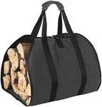 Premium Firewood Bundle for Fireplace, Fire Pit & Camping | 100% Natural Hardwood | Kiln-Dried, Easy to Light & Long Burning | Clean, Eco-Friendly Fire Wood for Indoor & Outdoor Use (1, Black)