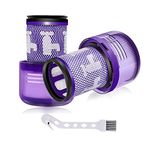 Filters for dyson V12 Detect Slim Vacuum Cleaner, Washable Replacement Filters for dyson V12 Detect Slim, Replacement Part 971517-01(with Cleaning Brush), 2 Pack