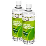 EKOFUEL (2 Litre) Premium Bioethanol Fuel – Bio Ethanol Liquid Fuel for Fires Pits, Fireplace | High Purity Clean Burning Bio Ethanol Fuel | Indoor & Outdoor Ethanol Fuel | Bioethanol Fuel Liquid