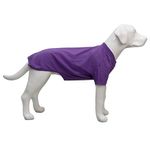 Lovelonglong Pet Clothing Dog Costumes Basic Blank T-Shirt Tee Shirts for Medium Dogs Purple XXL