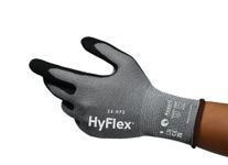 Ansell HyFlex 11-571 Cut Resistant Work Gloves, Abrasion Resistant Nitrile Coating, Industrial Safety Gloves, Lightweight, Breathable and Washable, PPE Men Women, Blue, Size XL (1 Pair)