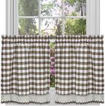 Sweet Home Collection Kitchen Window Curtain Treatment Panel, 24", Taupe