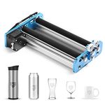 Genmitsu Laser Rotary V2 for Laser Engravers, Laser Cutters, Laser Rotary Roller Attachment, Y-axis Rotary Roller Engraving Module for Laser Engraving Cylindrical Objects, Wine Glass, Tumblers, Pens