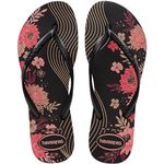 Havaianas Women Slim Organic, Black/Black/Black, 6/7