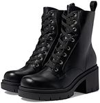 GUESS Women's Juel Ankle Boot, Blac