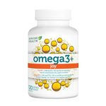 Genuine Health Omega3+ Joy, 120 softgels, 2000mg EPA, 100mg DHA, Supports healthy daily mood balance, Wild-caught, Non-GMO