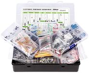 2200 pcs Electronic Component Assortment, Capacitors, Resistors, Transistors, Inductors, Diodes, Potentiometer, IC, LED, LDR, PCB etc.