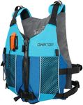 Owntop Swim Vest Youth 50-90 lbs, Lightweight Kayak Swim Jacket Kids, Hydration Pocket for Wakeboard, Boating, Fishing, Water Sports (Blue, Junior)