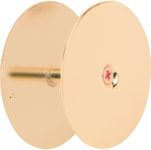 PRIME-LINE Door Hole Cover Plate, 2-5/8 in. Diameter, Brass, Increase Home Security on Entry Doors