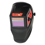 iBELL Large Viewing Solar & Battery Powered Auto Darkening Welding Helmet