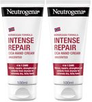 Neutrogena Norwegian Formula Intense Repair Unscented Hand Cream (2 x 100ml), With Glycerin and Panthenol, Helps Protect Very Dry Hands for Instant Relief with Long Lasting Care