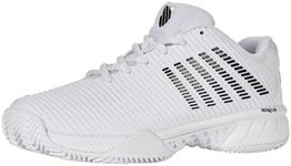 K-Swiss Women's Hypercourt Express 2 HB Tennis Shoe, White/Black, 7 M