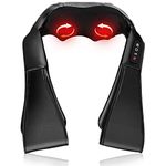 Giantex Shiatsu Neck Back and Shoulder Massager w/Heat, Deep Tissue 3D Kneading Massage Pillow for Back, Waist, Leg, Foot, Full Body Electric Shiatsu Massager for Home & Office