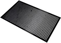 Rubber Mat for Floor Anti-Fatigue Non Slip Floor Mats 36" x 60" New Commercial Heavy Duty Drainage Rubber Kitchen Mat Black Bar Floor Mat