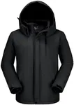 CAMELSPORTS Men's Ski Jacket Water Repellent — Winter Snow Mountain Coat Hooded Fleece Lined Outdoor Warm Raincoat