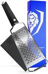 Dalstrong Professional Wide Cheese Grater - Ribbon - #304 Stainless Steel Blade - G10 Handle Kitchen Shredder - w/Blade Cover - Medium/Soft Cheese, Chocolate, Citrus, Root Vegetables - NSF Certified