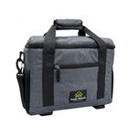 Outer Woods 12-Can Leakproof Cooler Bag – 24-Hour Cooling | 6 Ice Gel Packs Included | Soft Travel Chiller for Beer, Soda & Juice | Picnic Cooler Bag | Insulated Bag for Beverages - Grey