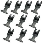 Pack of 10 x 45mm Wide Coarse Oscillating Multi Tool Blades/Wood Cutter Saw Blades Set Compatible with Dremel Fein Multimaster Makita Stanley Worx Dewalt Multi Tool Etc Oscillating Multitool Blade