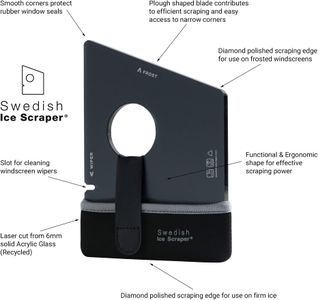 Swedish Ice Scraper – 6mm Thick, Black