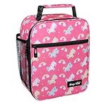 Hap Tim Lunch Box Kids Girl, Insulated Lunch Bags for Girls, Soft Mini Cooler Bag for School Thermal Meal Tote Kit, Pink Unicorn Rainbow (CA18654-PKU)