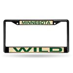 Minnesota Wild Laser Black License Plate Frame