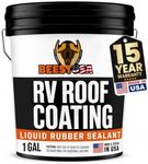 BEEST RV Roof Coating, 1 Gallon Covers up to 50 sq ft (2 Coats)| Temperature Reducing, RV Roof Sealant, Trailer & Camper Roof Repair, Liquid Rubber RV Roof Sealant, Waterproof - Easy to Apply- White