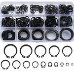 350 Pcs Circlips Set, E-Clips Snap Rings, External Retaining Ring Assortment Set, C-Clips, Snap Circlips Washer Split Buckle Washers, M4-M28