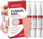 Toenail Fungus Treatment Extra Strength Nail Repair Pen, Repair Damaged Nails Yellow, Discolored, Thick and Ingrown Nails, Fungus Pen for Toenails and Fingernails with Tea Tree Oil, 3 Pens & 3 Files