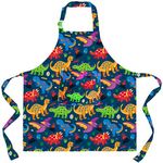 Sylfairy Aprons for Kids Girls Rainbow Unicorn Apron with Pockets for Children Kitchen Chef Aprons for Cooking Baking Painting and Party Family Gifts(Small,3-5Years)