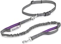 Tuff Mutt Hands Free Dog Leash, A Dog Running Leash for Dogs That Makes A Great Waist Leash for Dog Walking, Double Handle Bungee Dog Leash with Reflective Stitching and Adjustable Dog Walking Belt