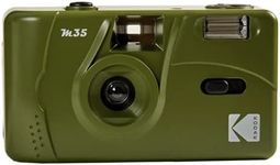 KODAK M35 DA00254-35mm Rechargeable Camera, Fixed Wide Angle Lens, Optical Viewfinder, Built-in Flash, AAA Battery - Olive Green