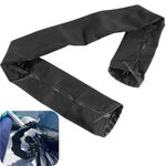 48'' Long Black Zippered Rigging Sleeve, ZRS-1-DP Casing, Trolling Motor Cable Organizer Sleeve