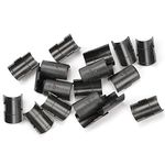 Wire Shelf Clips, 40Pcs 1inch Shelves Lock Clips for Shelf Connection and Fixation (Black,20 Pairs)