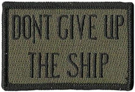 Gadsden and Culpeper Dont Give Up The Ship Flag Patch - Olive Drab