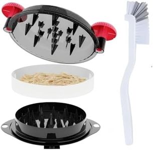 Chicken Shredder Tool Twist Meat Shredder Chicken Breast Shredder Large-Shredding Tools with Stainless Steel Spikes Chicken Breast, Pulled Pork, Beef (Red&Black)