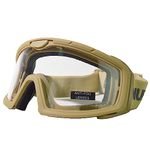Nuprol - Battle Visor EN166 Rated Protective Eyewear (Clear|Tan)