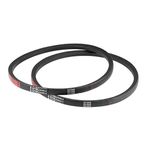 sourcing map A640Ld V-Belts 640mm Length 13mm Top Width 8mm Thickness A-Section Rubber Drive Transmission Belt 2pcs