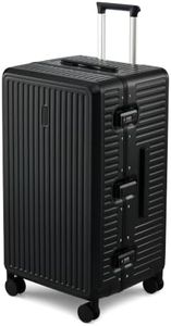 MILADA 28'' Hardshell Checked Suitcase, Trunk Zipperless aluminum Luggage